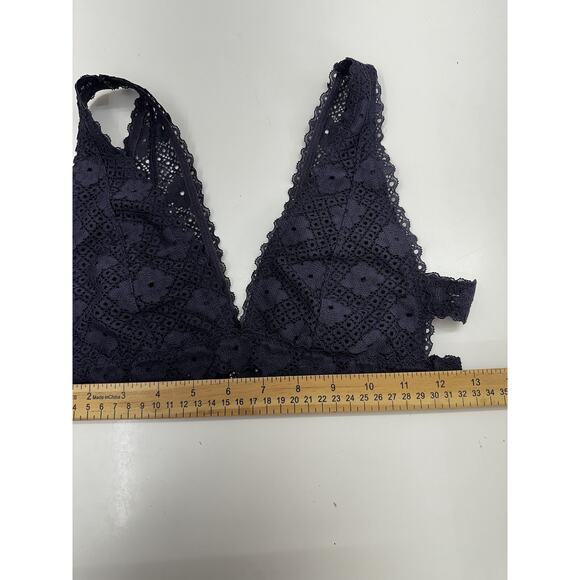 True by Rue 21 Womens Bralette Size Small Blue Lace Strappy Side - Picture 8 of 10
